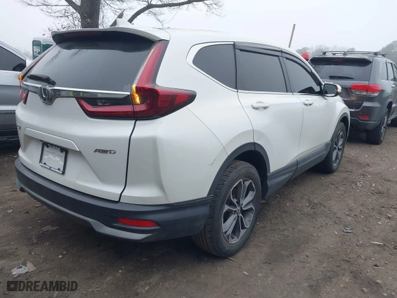 2020 Honda CR-V EX-L with VIN 5J6RW2H83LA017332, listed as a IAAI auction lot 41907639 with 51,613 mi miles. Bid and sale history available at carsss.com. Image 4.