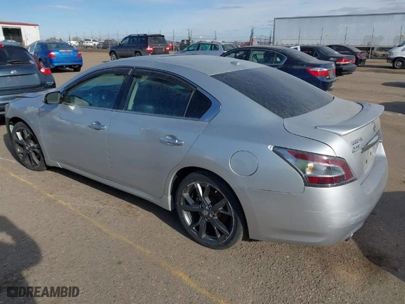 2014 Nissan Maxima 3.5 SV with VIN 1N4AA5APXEC485463, listed as a IAAI auction lot 41558878 with 1 miles. Bid and sale history available at carsss.com. Image 3.