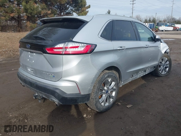 2019 Ford Edge Titanium with VIN 2FMPK4K97KBC27890, listed as a IAAI auction lot 41553163 with 103,750 mi miles. Bid and sale history available at carsss.com. Image 4.