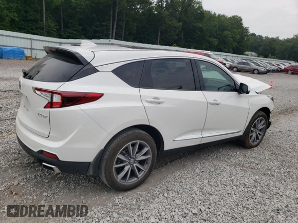 2023 Acura RDX w/Technology Package with VIN 5J8TC1H57PL003014, listed as a Copart auction lot 61138724 with 9,626 mi miles and Salvage Title. Bid and sale history available at carsss.com. Image 3.