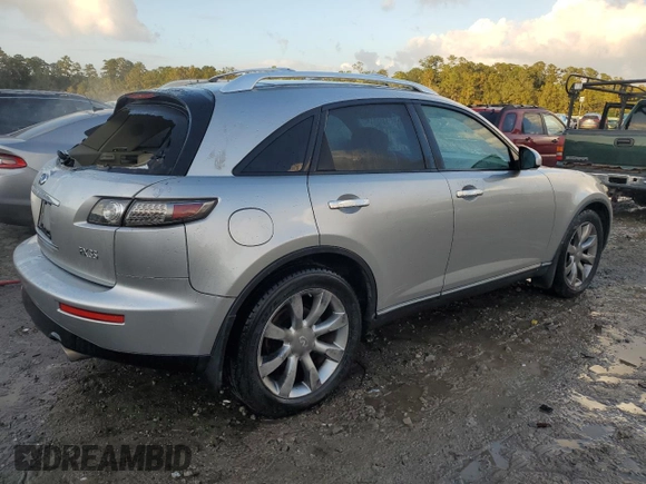 2005 Infiniti FX35 with VIN JNRAS08W65X204274, listed as a Copart auction lot 76914674 with 175,999 mi miles and Salvage Title. Bid and sale history available at carsss.com. Image 3.