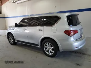 2011 Infiniti QX56 7-passenger with VIN JN8AZ2NE3B9005965, listed as a Copart auction lot 79526624 with 169,888 mi miles and Salvage Title. Bid and sale history available at carsss.com. Image 2.