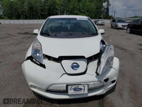 2014 Nissan LEAF SV with VIN 1N4AZ0CP9EC333618, listed as a Copart auction lot 54352175 with 72,973 mi miles and Salvage title. Bid and sale history available at DreamBid. Image 5.