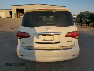 2011 Infiniti QX56 7-passenger with VIN JN8AZ2NE0B9004949, listed as a Copart auction lot 76376984 with 167,889 mi miles and Clean Title. Bid and sale history available at carsss.com. Image 6.