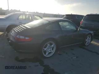 2007 Porsche 911 Carrera with VIN WP0AA29987S710907, listed as a Copart auction lot 77045304 with 0 mi miles and Salvage Title. Bid and sale history available at carsss.com. Image 3.