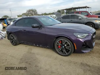 2024 BMW 2 Series M240i xDrive with VIN 3MW53CM02R8E78798, listed as a Copart auction lot 87178544 with 6,686 mi miles and Salvage Title. Bid and sale history available at carsss.com. Image 4.
