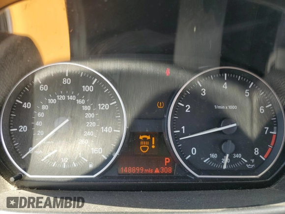 2009 BMW 1 Series 135i with VIN WBAUN93599VK40210, listed as a Copart auction lot 54166905 with 148,899 mi miles and Salvage title. Bid and sale history available at DreamBid. Image 9.