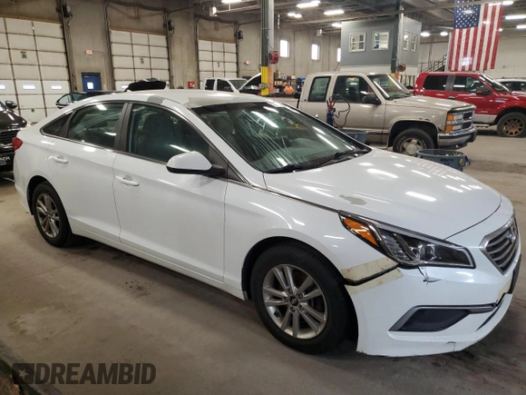 2016 Hyundai Sonata SE with VIN 5NPE24AF7GH358882, listed as a Copart auction lot 52387155 with 160,824 mi miles and Clean Title. Bid and sale history available at carsss.com. Image 4.