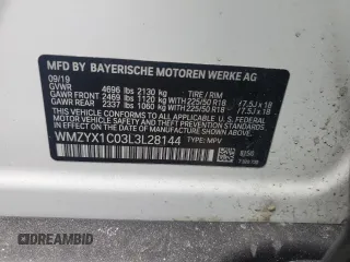 2020 MINI Countryman Cooper S with VIN WMZYX1C03L3L28144, listed as a Copart auction lot 49684075 with 36,320 mi miles and Salvage title. Bid and sale history available at DreamBid. Image 12.
