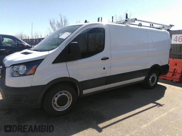 2021 Ford Transit Cargo with VIN 1FTYE1Y83MKA35310, listed as a IAAI auction lot 41776397 with 65,336 mi miles. Bid and sale history available at carsss.com. Image 14.