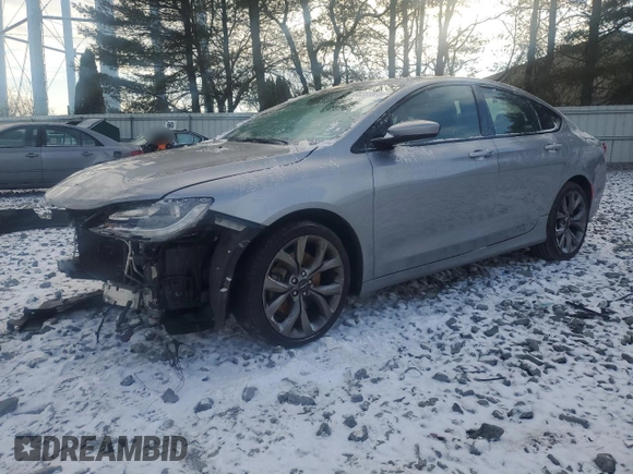 2015 Chrysler 200 S with VIN 1C3CCCDG8FN656444, listed as a Copart auction lot 52065895 with 78,910 mi miles and Salvage Title. Bid and sale history available at carsss.com. Image 1.