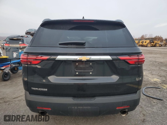 2023 Chevrolet Traverse LS with VIN 1GNERFKW6PJ302596, listed as a Copart auction lot 48978035 with Not Provided miles and Salvage Title. Bid and sale history available at DreamBid. Image 6.