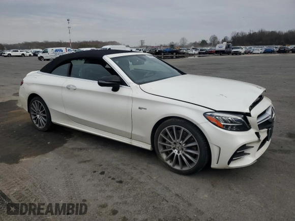2019 Mercedes-Benz C 43 AMG with VIN WDDWK6EB4KF836501, listed as a Copart auction lot 49999575 with Not provided miles and Salvage title. Bid and sale history available at DreamBid. Image 4.