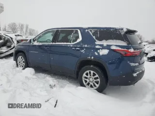 2022 Chevrolet Traverse LS with VIN 1GNEVFKW5NJ104147, listed as a Copart auction lot 88912525 with 57,052 mi miles and Salvage Title. Bid and sale history available at carsss.com. Image 2.
