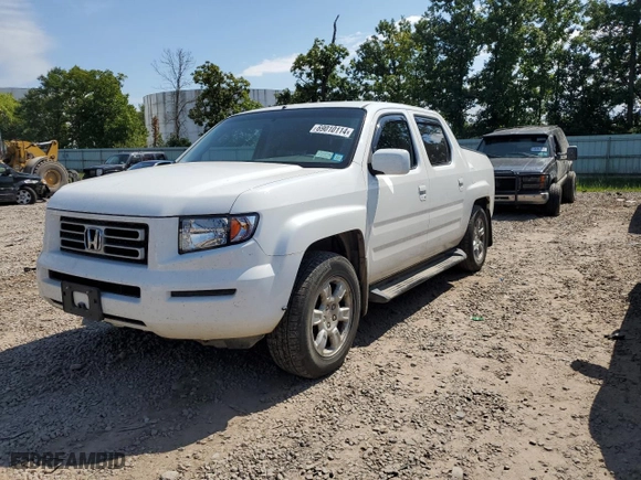 2006 Honda Ridgeline RTS with VIN 2HJYK16486H555131, listed as a Copart auction lot 69010114 with 123,861 mi miles and Salvage Title. Bid and sale history available at carsss.com. Image 1.