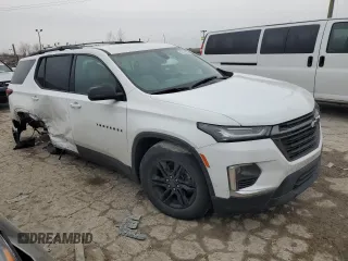 2022 Chevrolet Traverse LS with VIN 1GNEVFKW3NJ116247, listed as a Copart auction lot 43724995 with 52,433 mi miles and Salvage Title. Bid and sale history available at carsss.com. Image 4.