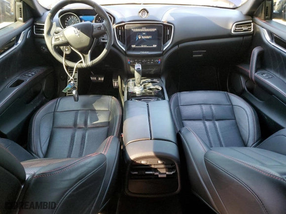 2019 Maserati Ghibli S Q4 GranSport with VIN ZAM57YTS8K1325825, listed as a Copart auction lot 46634975 with 30,854 mi miles and Salvage Title. Bid and sale history available at carsss.com. Image 8.