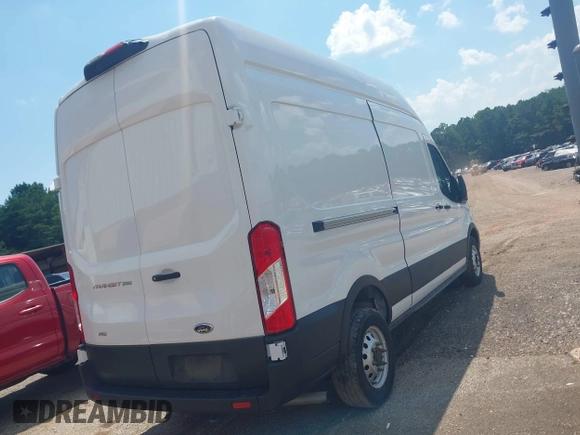 2023 Ford Transit Cargo with VIN 1FTBR2X81PKB38408, listed as a IAAI auction lot 42608271 with 28,384 mi miles and . Bid and sale history available at DreamBid. Image 4.
