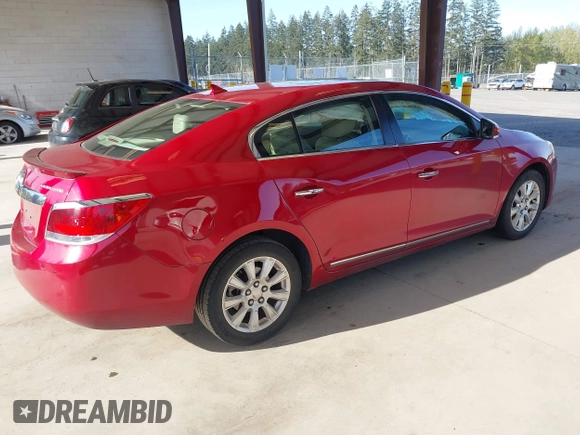 2012 Buick LaCrosse Premium 1 with VIN 1G4GD5ER6CF347708, listed as a IAAI auction lot 42030877 with 92,965 mi miles. Bid and sale history available at carsss.com. Image 4.
