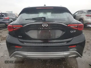2017 Infiniti QX30 Luxury with VIN SJKCH5CR9HA032560, listed as a Copart auction lot 47092605 with 63,053 mi miles and Salvage title. Bid and sale history available at DreamBid. Image 6.