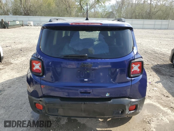 2018 Jeep Renegade Latitude with VIN ZACCJABB8JPH96958, listed as a Copart auction lot 55936825 with 72,678 mi miles and Non repairable. Bid and sale history available at DreamBid. Image 6.