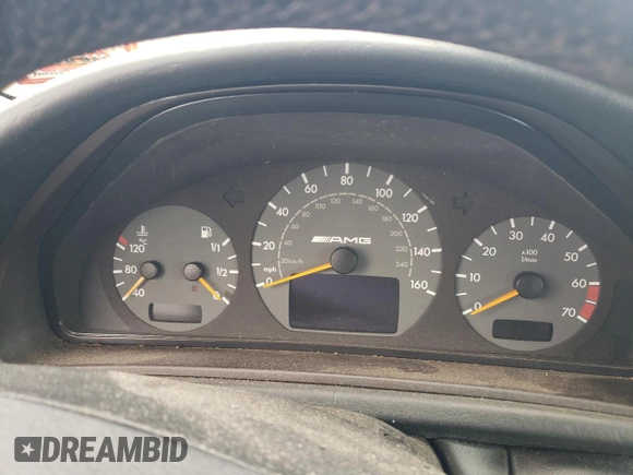 2002 Mercedes-Benz CLK 55 AMG with VIN WDBLK74G12T115679, listed as a Copart auction lot 71442244 with Not Provided miles and Salvage Title. Bid and sale history available at DreamBid. Image 9.