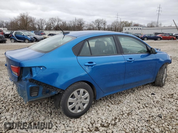 2022 Kia Rio S with VIN 3KPA24AD6NE468983, listed as a Copart auction lot 48942485 with 83,878 mi miles and Salvage Title. Bid and sale history available at carsss.com. Image 3.