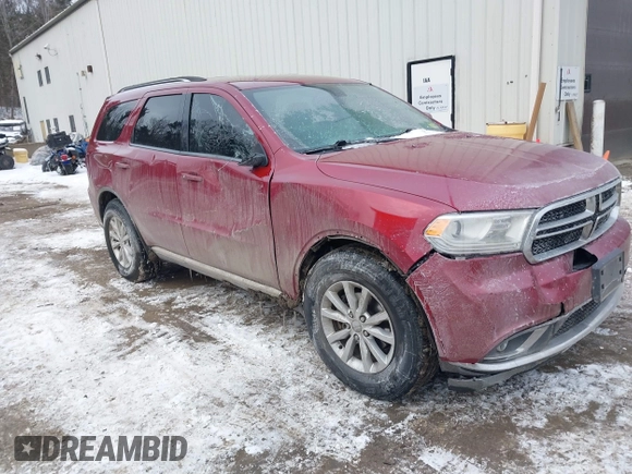 2015 Dodge Durango SXT with VIN 1C4RDJAG6FC888810, listed as a IAAI auction lot 41304507 with 125,936 mi miles and . Bid and sale history available at carsss.com. Image 1.