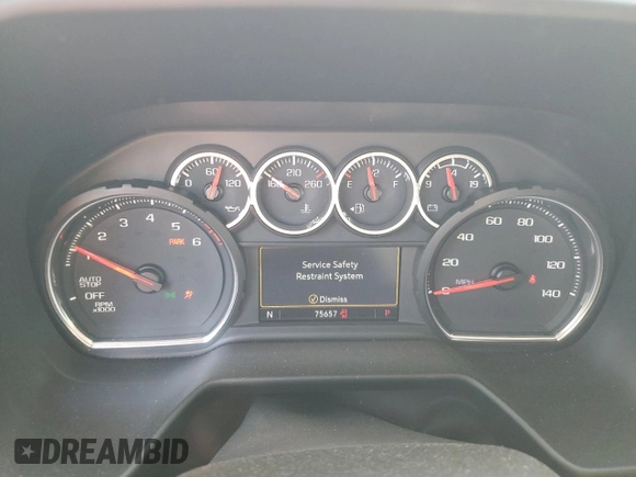 2021 Chevrolet Tahoe LS with VIN 1GNSCMKD5MR293121, listed as a Copart auction lot 73419424 with 75,657 mi miles and Salvage title. Bid and sale history available at DreamBid. Image 9.
