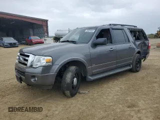 2012 Ford Expedition EL King Ranch with VIN 1FMJK1J59CEF11451, listed as a Copart auction lot 50804605 with 205,027 mi miles and Salvage Title. Bid and sale history available at carsss.com. Image 1.