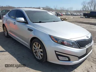 2015 Kia Optima EX with VIN 5XXGN4A7XFG423632, listed as a IAAI auction lot 42046548 with 190,941 mi miles. Bid and sale history available at carsss.com. Image 1.