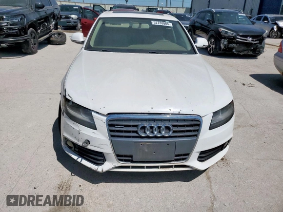 2009 Audi A4 2.0T Prem with VIN WAULF78K39N024705, listed as a Copart auction lot 52788805 with 155,038 mi miles and Clean Title. Bid and sale history available at carsss.com. Image 5.