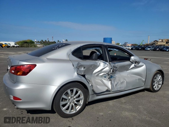 2008 Lexus IS 250 with VIN JTHBK262885083939, listed as a Copart auction lot 46953655 with 67,213 mi miles and Salvage Title. Bid and sale history available at DreamBid. Image 3.