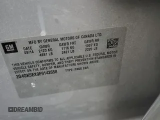 2015 Buick Regal z VIN 2G4GK5EX9F9142658, wystawiony jako Copart lot #53723335 z przebiegiem Nie podano mil oraz Nie do naprawy • Non repairable. Historia ofert i sprzedaży dostępna na DreamBid. Obrazek 13.
