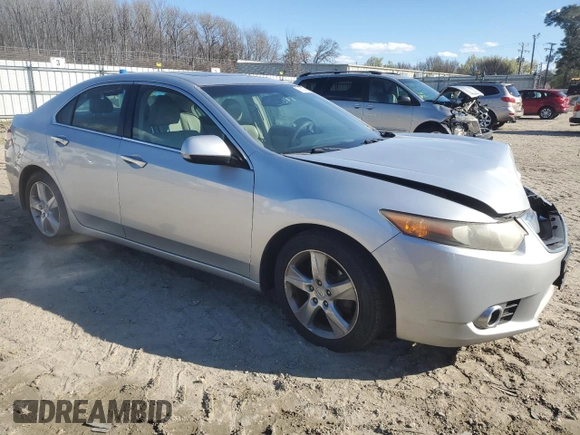 2011 Acura TSX with VIN JH4CU2F68BC017671, listed as a Copart auction lot 50633845 with 249,690 mi miles and Salvage Title. Bid and sale history available at carsss.com. Image 4.