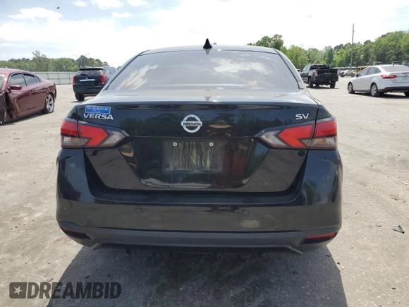 2022 Nissan Versa SV with VIN 3N1CN8EV4NL827255, listed as a Copart auction lot 53330135 with 49,597 mi miles and Salvage title. Bid and sale history available at DreamBid. Image 6.
