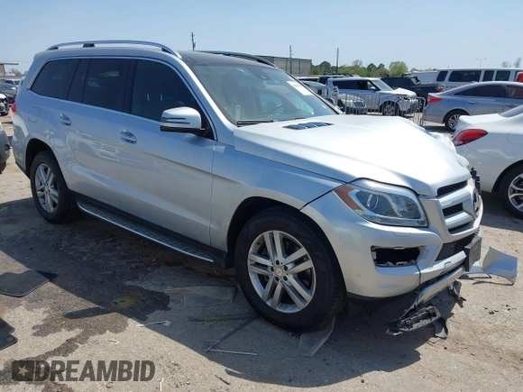 2015 Mercedes-Benz GL-Class GL 350 BlueTEC with VIN 4JGDF2EE4FA581954, listed as a IAAI auction lot 41846414 with 77,786 mi miles. Bid and sale history available at carsss.com. Image 1.