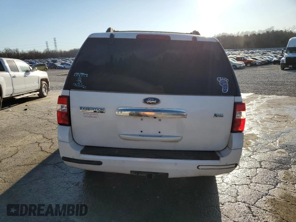 2014 Ford Expedition Max Limited with VIN 1FMJK1K52EEF07422, listed as a Copart auction lot 47033425 with 204,354 mi miles and Salvage title. Bid and sale history available at DreamBid. Image 6.