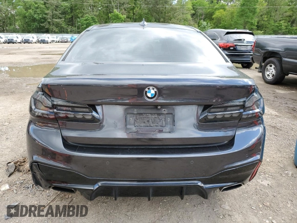 2019 BMW 5 Series 530i with VIN WBAJA5C53KWW30663, listed as a Copart auction lot 52177985 with 116,233 mi miles and Salvage Title. Bid and sale history available at carsss.com. Image 6.