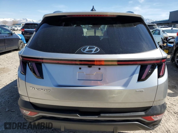 2022 Hyundai Tucson SEL with VIN 5NMJFCAE7NH089359, listed as a Copart auction lot 48527075 with 73,938 mi miles and Salvage Title. Bid and sale history available at DreamBid. Image 6.