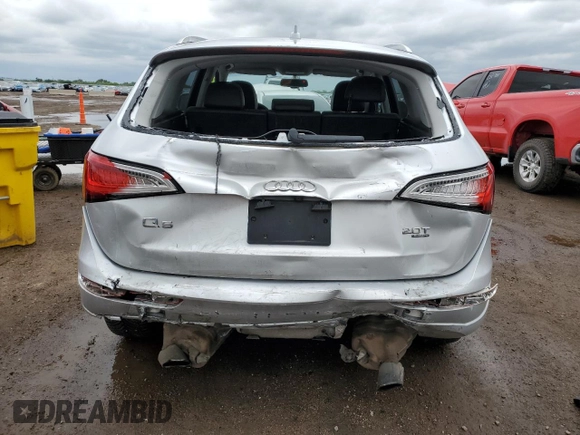 2013 Audi Q5 Premium Plus with VIN WA1LFAFP1DA051958, listed as a Copart auction lot 59240815 with 130,470 mi miles and Salvage title. Bid and sale history available at DreamBid. Image 6.