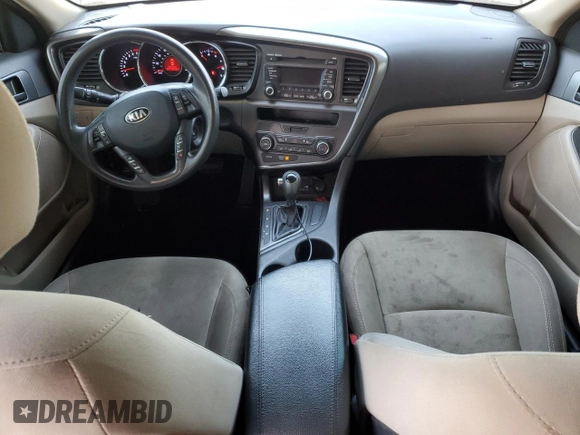 2013 Kia Optima LX z VIN 5XXGM4A74DG156035, wystawiony jako Copart lot #59358245 z przebiegiem 136 540 mil mil oraz Szkoda całkowita • Salvage title. Historia ofert i sprzedaży dostępna na DreamBid. Obrazek 8.
