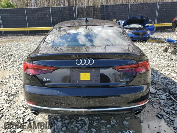 2019 Audi A5 Sportback Premium Plus with VIN WAUBNCF55KA057836, listed as a Copart auction lot 49594144 with 48,259 mi miles and . Bid and sale history available at DreamBid. Image 6.