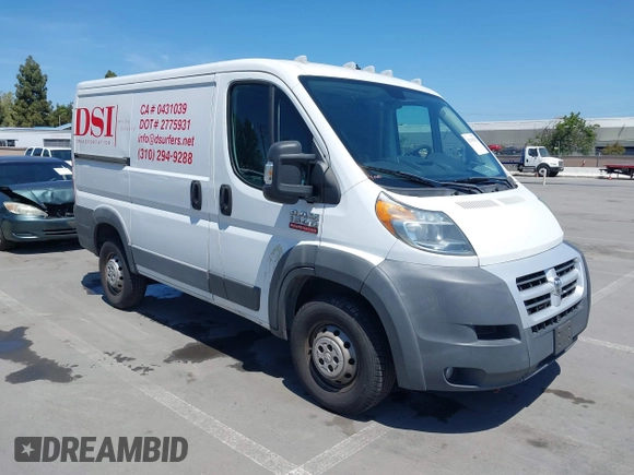 2015 Ram ProMaster Cargo with VIN 3C6TRVNG8FE514840, listed as a IAAI auction lot 42139542 with 394,730 mi miles and . Bid and sale history available at carsss.com. Image 1.