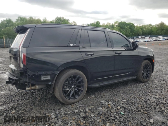2024 Cadillac Escalade 4WD Sport with VIN 1GYS4FKL2RR154414, listed as a Copart auction lot 56644165 with 11,479 mi miles and Salvage title. Bid and sale history available at DreamBid. Image 3.