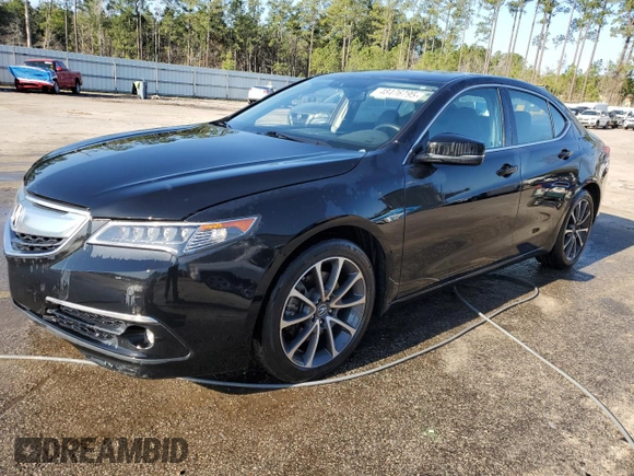 2015 Acura TLX Advance with VIN 19UUB2F79FA009585, listed as a Copart auction lot 48476795 with 89,985 mi miles and Salvage title. Bid and sale history available at DreamBid. Image 1.