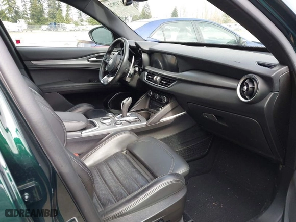 2020 Alfa Romeo Stelvio Ti with VIN ZASPAKBNXL7C75314, listed as a IAAI auction lot 41742922 with 34,620 mi miles. Bid and sale history available at carsss.com. Image 5.