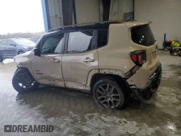 2016 Jeep Renegade Latitude with VIN ZACCJBBT4GPD21105, listed as a Copart auction lot 78734764 with 118,650 mi miles and Salvage Title. Bid and sale history available at carsss.com. Image 2.
