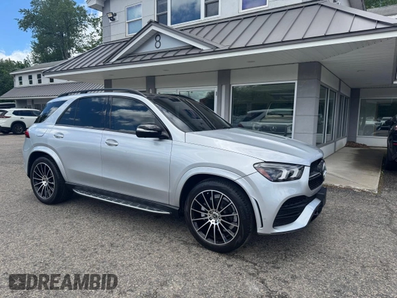 2021 Mercedes-Benz GLE 350 with VIN 4JGFB4JB7MA451823, listed as a Copart auction lot 59420345 with 91,878 mi miles and Clean title. Bid and sale history available at DreamBid. Image 1.