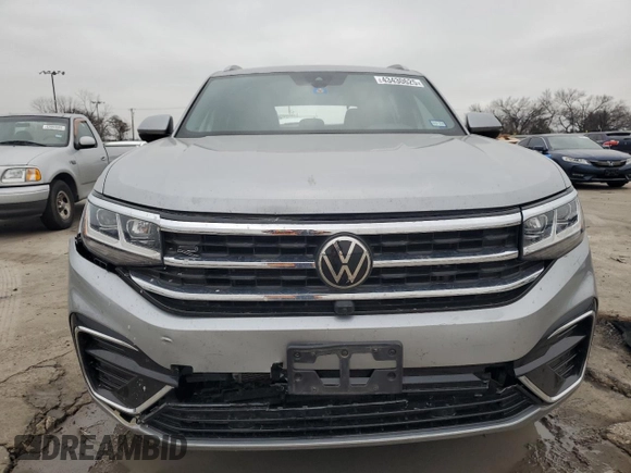 2022 Volkswagen Atlas SEL Premium R-Line with VIN 1V2FE2CA9NC213092, listed as a Copart auction lot 43430625 with 53,426 mi miles and Salvage title. Bid and sale history available at DreamBid. Image 5.